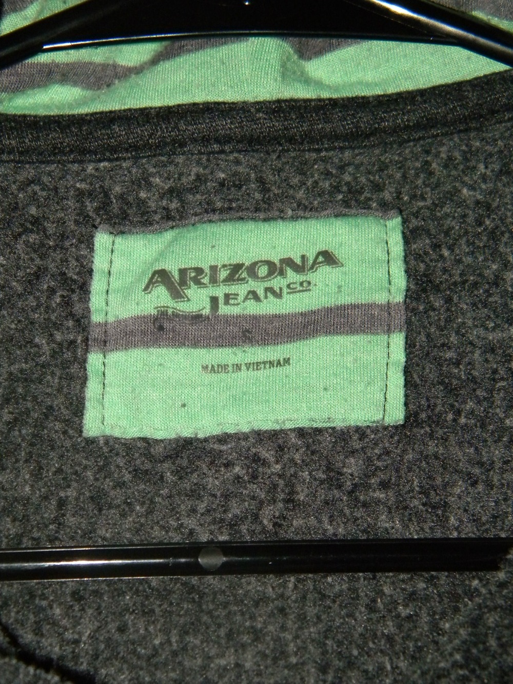 Arizona Jean Company Women’s Gray Coat with Mint Green Label